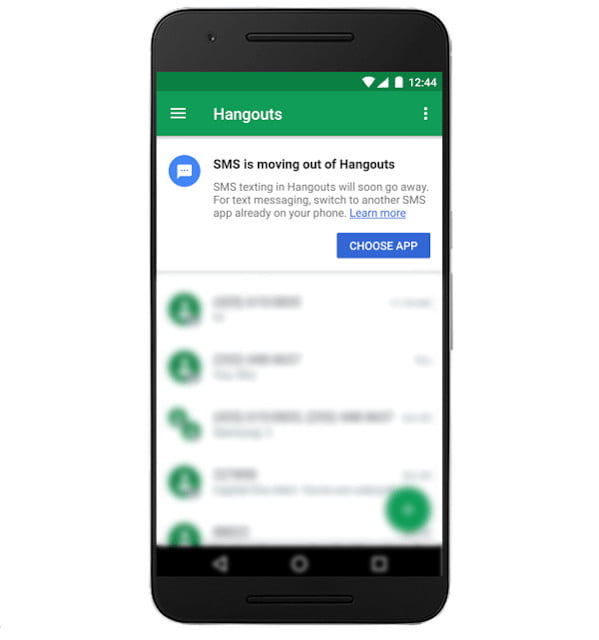 Hangouts For Android no SMS Support 