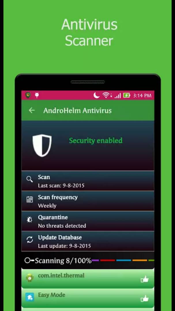 ANDROHELM MOBILE SECURITY APP