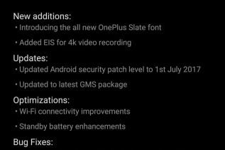 Oxygen OS 4.5.7 Update for OnePlus 5