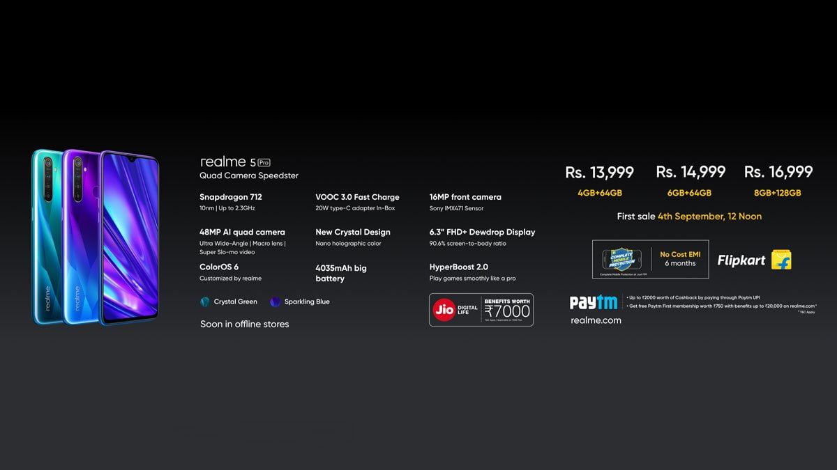 Realme 5 Pro Price & Availability
